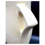 Vintage Syringa Ivory Art Deco Style Ceramic Vase with Double Handles