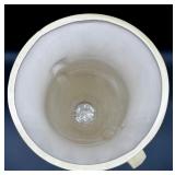 Vintage Syringa Ivory Art Deco Style Ceramic Vase with Double Handles