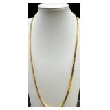 Set of 3 Gold-Plated Jewelry Chains Including 14KGP Necklace and Bracelet