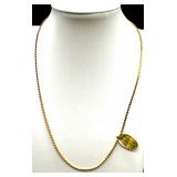 Set of 3 Gold-Plated Jewelry Chains Including 14KGP Necklace and Bracelet