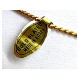 Set of 3 Gold-Plated Jewelry Chains Including 14KGP Necklace and Bracelet