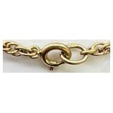 Set of 3 Gold-Plated Jewelry Chains Including 14KGP Necklace and Bracelet