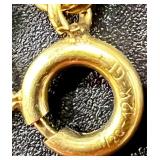 Set of 3 Gold-Plated Jewelry Chains Including 14KGP Necklace and Bracelet