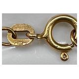 Pair of 10K Italy Gold Bracelets - Curb and Box Chain - 6.16g Total