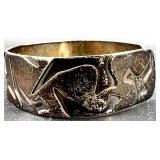 10K Gold-Filled Band Ring and 4 Assorted Sterling Silver CZ Stud Earrings and Sterling Silver Bracelets