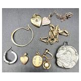 Mystery Vintage Jewelry Lot with Lockets, Chains, and Charms