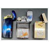 Collection of Vintage Watches, Cigarette Lighters, and Pocketknives