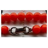 Collection of Colorful Vintage Beaded Necklaces with Matching Earrings and Floral Clip-Ons