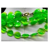 Collection of Colorful Vintage Beaded Necklaces with Matching Earrings and Floral Clip-Ons