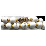Collection of Colorful Vintage Beaded Necklaces with Matching Earrings and Floral Clip-Ons