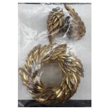 Vintage Monet and Trifari Gold-tone Costume Jewelry Collection with Necklaces, Bracelets, and Earrings