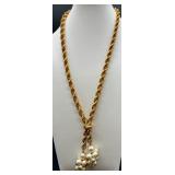 Vintage Costume Jewelry Collection with Faux Pearls and Gold Tone Accents