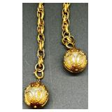 Vintage Costume Jewelry Collection with Faux Pearls and Gold Tone Accents