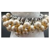 Costume Jewelry Lot with Beaded Necklaces, Clip-On Bracelets and Earrings Featuring Park Lane