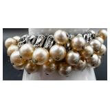 Costume Jewelry Lot with Beaded Necklaces, Clip-On Bracelets and Earrings Featuring Park Lane