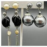 Costume Jewelry Lot with Beaded Necklaces, Clip-On Bracelets and Earrings Featuring Park Lane