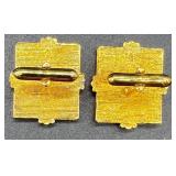 Vintage Cufflinks and Tie Tacks Collection with Swank Display Box