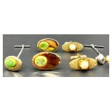 Vintage Cufflinks and Tie Tacks Collection with Swank Display Box
