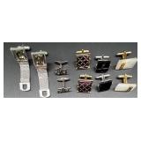Vintage Cufflinks and Tie Tacks Collection with Swank Display Box