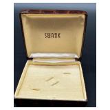 Vintage Cufflinks and Tie Tacks Collection with Swank Display Box