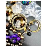 Vintage Small Grouping of Jewelry and Costume Accessories For use in Crafting and Repair