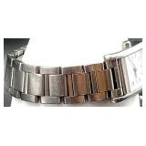 Coach Rectangular Stainless Steel Wristwatch with Bracelet Band with Purchase Limited Warranty Card