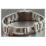 Coach Rectangular Stainless Steel Wristwatch with Bracelet Band with Purchase Limited Warranty Card