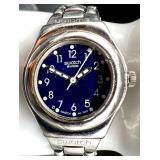 Swatch Irony Stainless Steel Wristwatch with Blue Dial