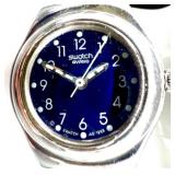 Swatch Irony Stainless Steel Wristwatch with Blue Dial