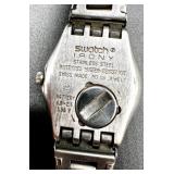 Swatch Irony Stainless Steel Wristwatch with Blue Dial
