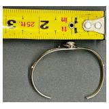 Sterling Silver Opal Cuff Bracelet and Ring Set Signed C. Yazzie