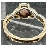 Sterling Silver Opal Cuff Bracelet and Ring Set Signed C. Yazzie