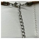 Sterling Silver Amber Pendants with Necklace, Pendant and Artisan Crafted Brass Cuff Bracelet Lot