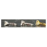 Collection of 7 Costume Jewelry Rings with Pink and Clear Stones