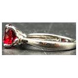 Collection of 7 Costume Jewelry Rings with Pink and Clear Stones