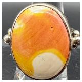 Set of 3 Sterling Silver Statement Rings with Colorful Natural Gemstones
