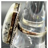 Set of 3 Sterling Silver Statement Rings with Colorful Natural Gemstones