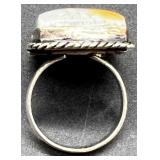 Set of 3 Sterling Silver Statement Rings with Colorful Natural Gemstones