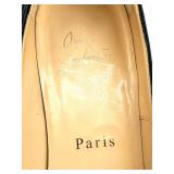 Christian Louboutin Black Leather Heels Size 38