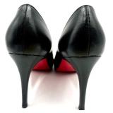 Christian Louboutin Black Leather Heels Size 38