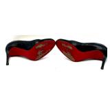 Christian Louboutin Black Leather Heels Size 38