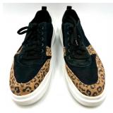 Cole Haan Leopard Accent Lace-Up Sneakers and Mad Love Leopard Flats