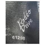 Rodeo Drive Black Leather Fringe Western Boots Size 6.5M