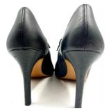 Coach Black Leather High Heel Booties Size 9 with Purple Coach Scarf and Dust Bag