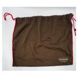 Coach Signature Burgundy Leather Shoulder Bag with Dust Bag