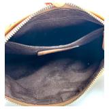 Coach Signature Jacquard and Leather Shoulder Bag