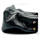 Marc Jacobs Black Leather Satchel Handbag with Gold Hardware and Dust Bag