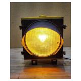 Yellow Caution Traffic Light