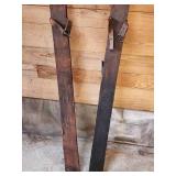 Set of Vintage Wooden Snow Skis