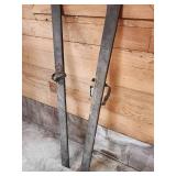 Set of Vintage Wooden Snow Skis